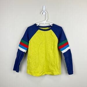 Mini Boden Raglan T-Shirt Applique Stripes 6-7